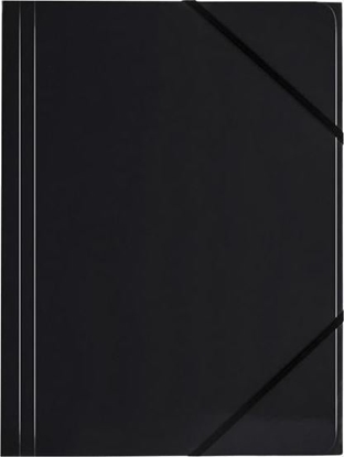 Attēls no Tetis Teczka A4 kart. z gumk nar. czarna (6szt) BT600-V