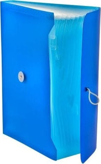 Picture of Tetis Teczka harmonijkowa PP TETIS z gumk 13 przegród A4 niebieska Tetis TARGI