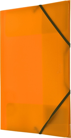 Picture of Tetis Teczka PP z gumka naron A4 pomaranczowa