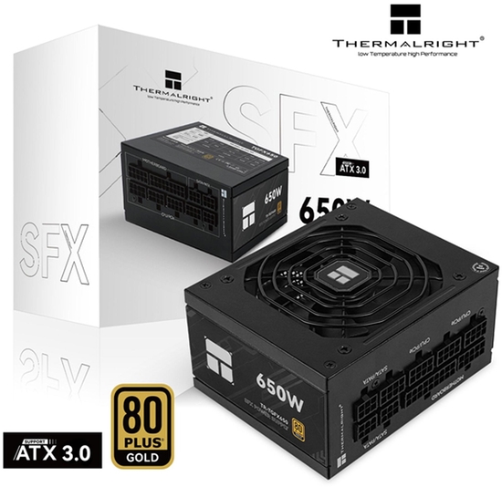 Picture of Thermalright TR-TGFX 650W 80 PLUS Gold Netzteil, ATX 3.0, SFX - 650 Watt, schwarz