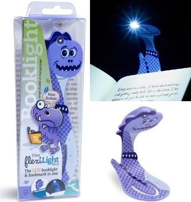 Picture of Thinking Gifts Flexilight Pals Dinosaur Purple Lampka do ksiki