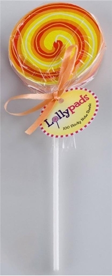 Изображение Thinking Gifts Lollypads lizak - karteczki samoprzylpne pomaracz