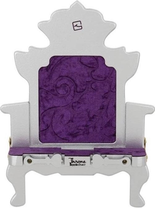 Picture of Thinking Gifts Tron srebrny podstawka pod ksik/tablet Throne