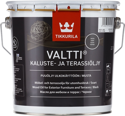Attēls no Tikkurila VALTTI FURNITURE AND DECKING OIL BLACK 2