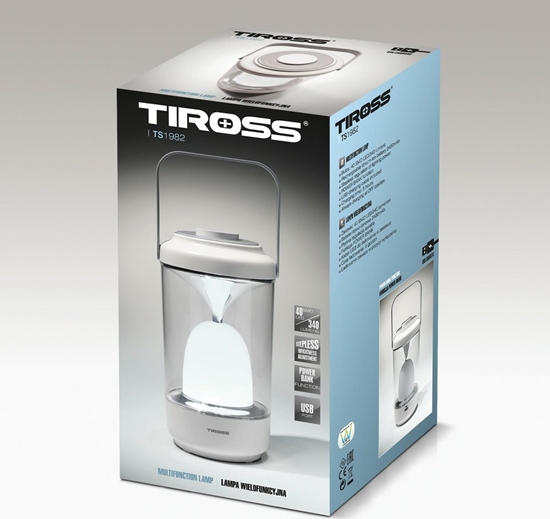 Изображение Tiross TIROSS LAMPKA KEMPINGOWA TS1982 LED Z FUNKCJ POWER BANK TS-1982