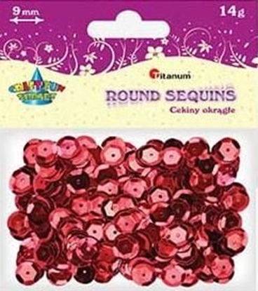 Picture of Titanum Cekiny okrage czerwone metaliczne 9mm 14g. (CM9R)