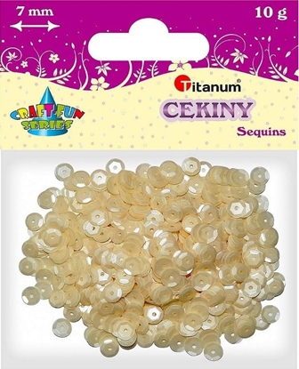 Attēls no Titanum Cekiny okrge 10g matowe biae