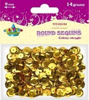 Attēls no Titanum Cekiny okrge 9mm/14g zote CM9G bpz