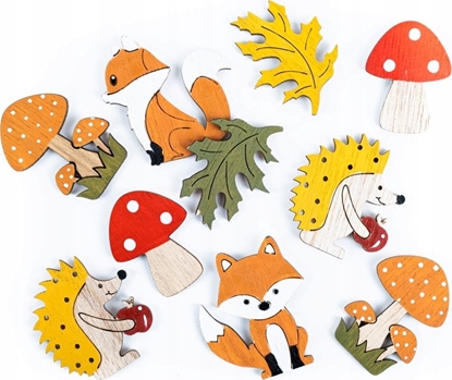 Attēls no Titanum Dekoracje drewniane samoprzylepne 10szt