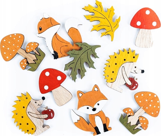 Picture of Titanum Dekoracje drewniane samoprzylepne 10szt