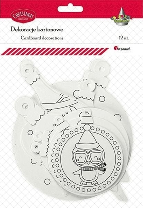 Attēls no Titanum Dekoracje kartonowe do kolorowania 12szt
