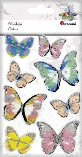 Picture of Titanum Dekoracje papierowe 3D kwiaty mix 12szt