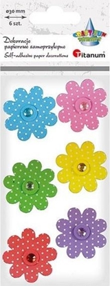 Attēls no Titanum Dekoracje samoprzylepne 3D kwiaty mix 7szt