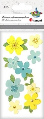 Attēls no Titanum Dekoracje samoprzylepne 3D kwiaty mix 7szt