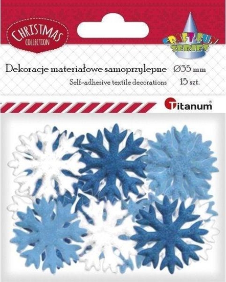 Picture of Titanum Dekoracje samoprzylepne patki niegu mix 15szt