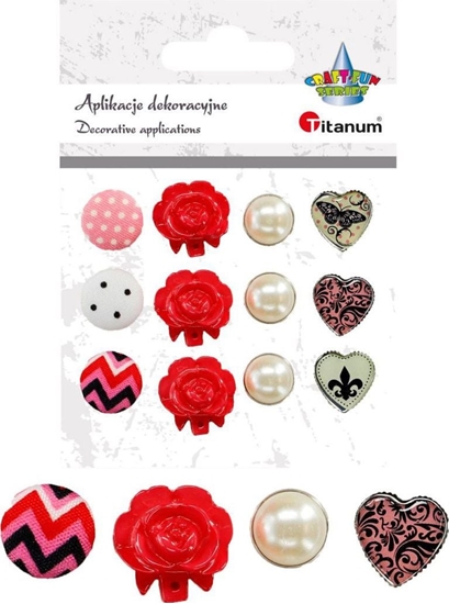Изображение Titanum Dodatki Charm Deco scrapbooking 12szt CRAFT-FUN