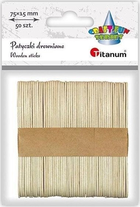 Picture of Titanum Drewniane patyczki yeczki 15x75mm 50szt