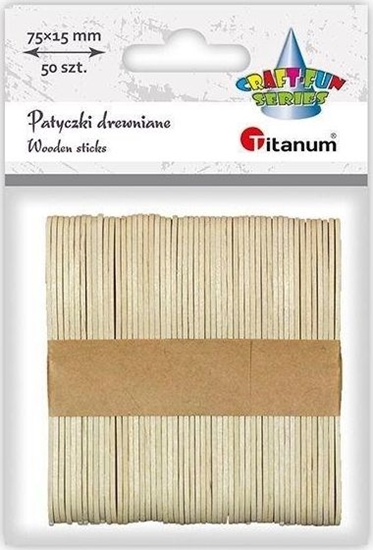 Picture of Titanum Drewniane patyczki yeczki 15x75mm 50szt