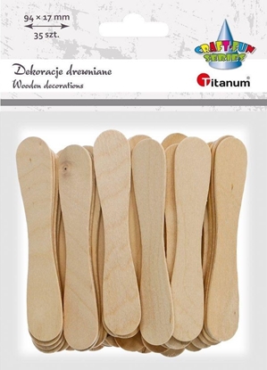 Picture of Titanum Drewniane patyczki yeczki 17x94mm 35szt