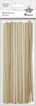 Изображение Titanum Drewniane patyczki proste 5x190mm 50szt