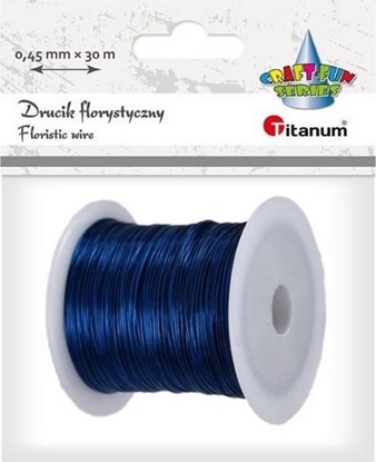 Изображение Titanum Drucik florystyczny 0,45mm x 30m granatowy