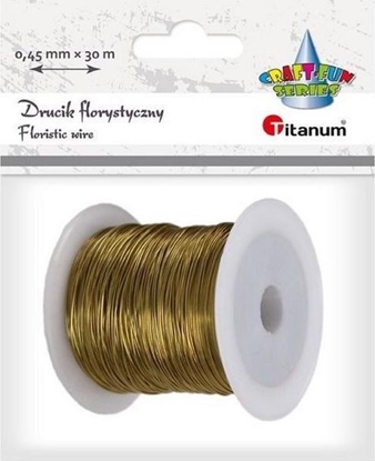 Изображение Titanum Drucik florystyczny 0,45mmx30m zoty