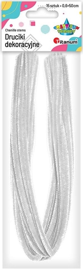 Picture of Titanum Druciki 0,6x50cm 15szt biae