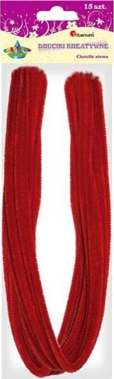 Изображение Titanum Druciki 0,6x50cm 15szt czerwone