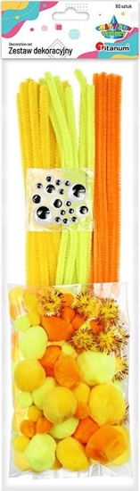 Изображение Titanum Druciki kreatywne pompony oczka 80el CRAFT-FUN