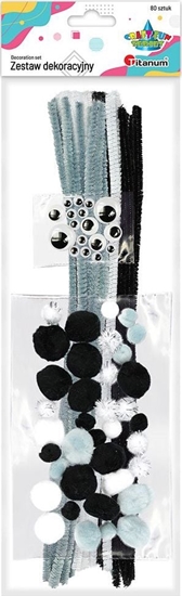 Изображение Titanum Druciki kreatywne pompony oczka 80el CRAFT-FUN