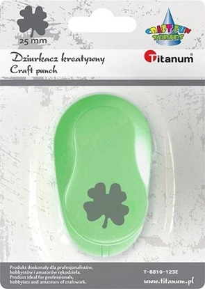 Изображение Titanum Dziurkacz z motywem Koniczynka czterolistna 25mm
