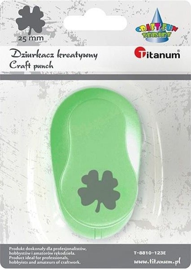 Изображение Titanum Dziurkacz z motywem Koniczynka czterolistna 25mm