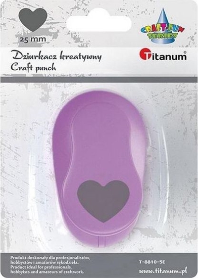 Изображение Titanum Dziurkacz z motywem Serce 25mm