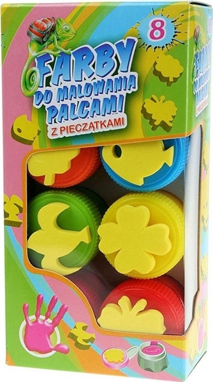 Изображение Titanum Farby do malowania palcami 8 kolorów