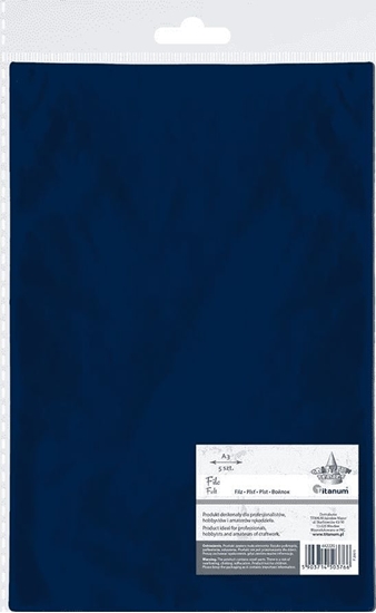 Изображение Titanum Filc A3 granatowy 5szt