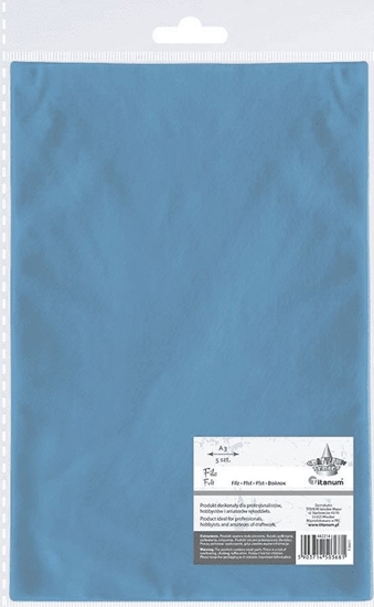 Изображение Titanum Filc A3 niebieski pastel 5szt