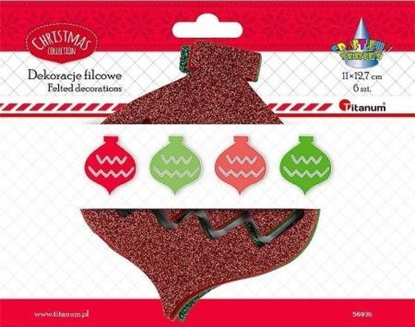 Изображение Titanum Filcowe bombki 6szt