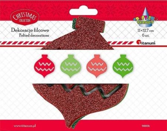 Изображение Titanum Filcowe bombki 6szt