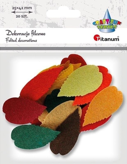 Изображение Titanum Filcowe licie 30x55mm mix 20szt