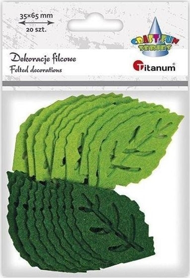 Изображение Titanum Filcowe licie 65x37mm mix 20szt