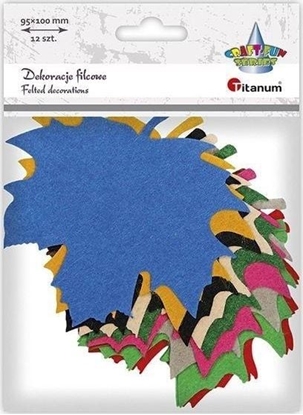 Изображение Titanum Filcowe licie klonu 100x95mm mix 12szt