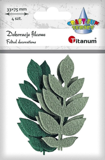 Изображение Titanum Filcowe licie na gazce mix 4szt