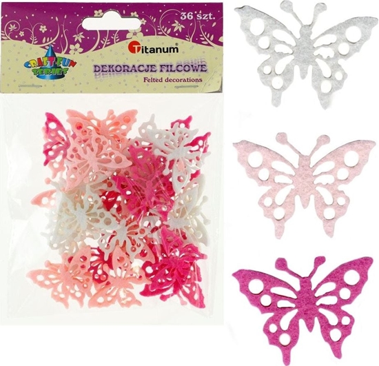 Изображение Titanum Filcowe motyle aurowe 36szt