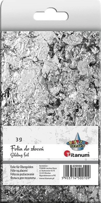 Изображение Titanum Folia do zoce srebrna w patkach 3g