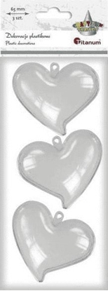 Изображение Titanum Formy plastikowe serca 65x58x40mm 3szt