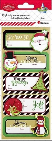 Picture of Titanum Karnety samoprzylepne 3D Boe Narodzenie 5szt
