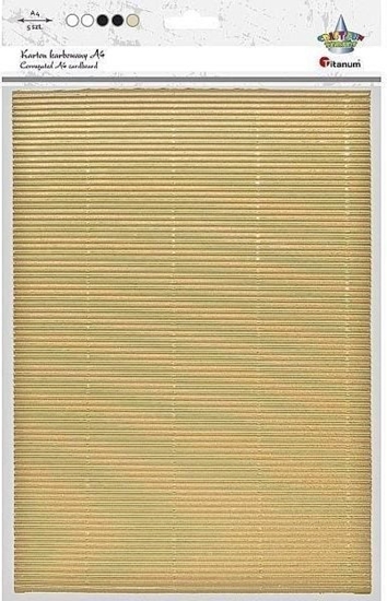 Picture of Titanum Karton karbowany A4 5 kolorów metalizowanych mix