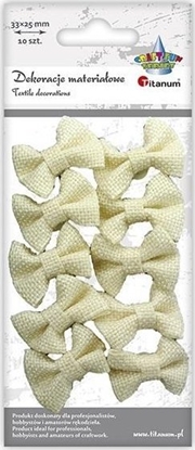 Picture of Titanum Kokardki jutowe samoprzylepne beowe 33x25mm 10szt
