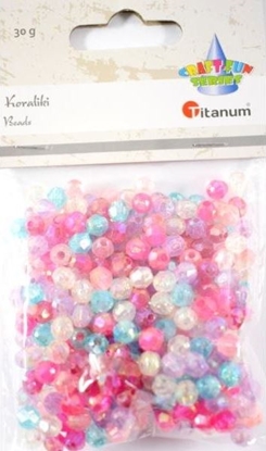 Picture of Titanum Koraliki plastikowe fasetowane mix 30g