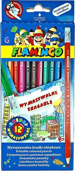 Picture of Titanum Kredki oówkowe bezdrzewne wymazywalne 12 kolorów (385021)